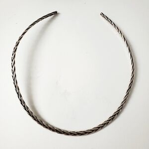 Sterling Silver 925 Braided Collar Necklace